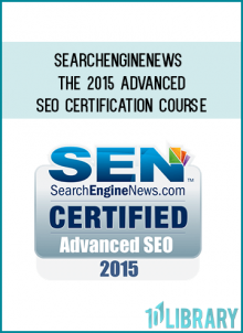 Upon completion of the course you’ll receive our Official Certification showing you’ve received expert SEO training conducted and sanctioned by SEN.
