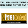 Tony Laidig – Proven Content + Public Domain Blueprint Bundle at Tenlibrary.com