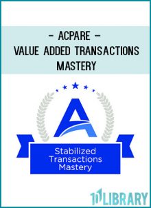 ACPARE – Value Added Transactions Mastery at Tenlibrary.com