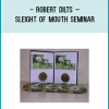 A live and full 2 days seminar that was about sleight of mouth exclusively! the seminar is on 4 original dvds and it comes with the original seminar handout!The seminar is presented by Robert Dilts himself, the person who came up with sleight of mouth patterns :