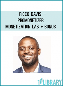 “Hi, my name is Ricco Davis and I am CEO and Founder of ProMonetize, a data monetization and consulting firm that specializes in turning data into cash-flow producing assets.Since 2007, I have been able to help many of my students and clients generate tens of millions of dollars in revenue, consistently producing 6 and even 7 figure months in many verticals from finance to health.”