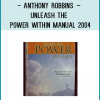 Anthony Robbins – Unleash the Power Within Manual 2004This item is a rare manual from the Anthony Robbins Unleash the Power Within Seminar. A great companion to the Get the Edge or Personal Power audio series. This spiral-bound manual is over 140 pages, including the whole weekend seminar, and the Living Health content and references! The seminar to which this is a companion sells for between $700 and $2000.