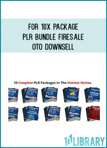 With private label rights to all the content in these packages, you have total control over what to do with it. Sell it as it is, re-write it, use parts of it, bundle it into packages, create your own products… the list is endless!Here’s Exactly What You Get When You Buy The “10 Niche PLR Bundle” Today…