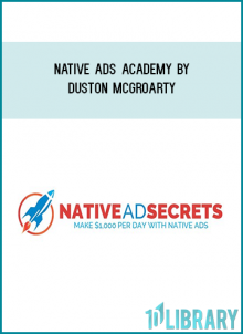 FE – Native Ad Secrets – Duston McGroarty – $497