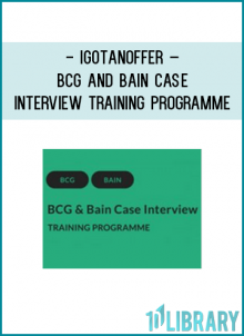 BCG and Bain cases are different to those from other consulting firms, in particular to McKinsey’s. Both the problems you will be asked to solve and the behavour of your interviewer will be quite different.