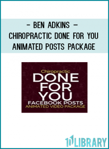 30 Animated Video Files in the Chiropractic Niche.