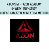 Today’s Price : $997 ( This is our lowest introductory price to this offer and you may never see it for this amount ever again )Azon Acdemy 6-Week Self-Study Course