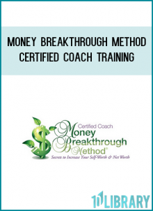 Join me in this online coach certification training program and you can add an additional stream of clients, income and profit to your business, starting now… and all done-for-you!Right now, there is unprecedented demand for you as a coach, consultant, trainer, therapist or practitioner to include money coaching in your business so you can confidently and easily help your new and current clients demystify how to break free of their “glass money ceiling” so they earn more, keep more and finally own their worth.