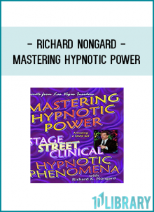 Two DVD Set) A comprehensive resource on hypnotic phenomena for those wishing to master Stage, Street or Clinical Hypnosis! This two-DVD educational set teaches the skills necessary for you to present powerful demonstrations of hypnotic phenomena with both clients and casual observers