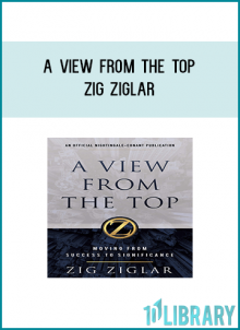 Zig Ziglar has dedicated his life to teaching people the art of successful living. Multitudes of individuals attribute their success in life to having attended a Zig Ziglar lecture, listening to a Zig Ziglar audio program or maybe reading one of his inspirational books. Yet, despite the incredible impact Zig has had on others, he himself has realized that "being successful" is only part of life's challenge. He has discovered that success very often can be a short-lived high. People are left with a feeling of "is that all there is?" They arrive at the goal line of life, look into the end zone and discover that though it contains many of the things that money will buy, it contains very little of what money won't buy. Zig states that emphatically, yes, success is worth it, but it is not enough. The next step is to move from success into significance.
