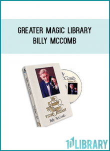"I've made a living out of the effects on this DVD. I hope the buyers will find them just as rewarding as I have." - Billy McComb