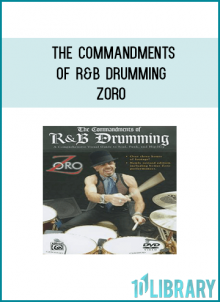 In this award-winning DVD, Zoro brings his intense passion for funky music to life with an in-depth and entertaining look at the history of rhythm & blues music and drummers. His unique presentation delves into the evolution of R&B drumming by demonstrating grooves that span a 100-year timeline, from gospel and New Orleans, to funk and hip-hop! Now you can get the original Commandments of R&B Drumming, volumes 1, 2, and 3 all in one DVD! Special features include a performance only feature, hilarious outtakes, a bonus funky Zoro solo, a photo gallery with commentary, an interactive drumset, and interactive menus.