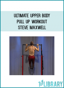 Steve Maxwell's amazing Ultimate Upper-Body Pull-Up DVD is the hottest new workout in years! Using any pull up bar at home or in the gym, this system will allow you to take your upper body and core strength to a new powerhouse level! This intense workout covers a complete pull up system, including: a special warm up for doing pull ups, proper pull up form discussion, and over 30 new pull up techniques. Maxwell's detailed instruction will open your eyes with new tips and tricks for the pull up techniques you may already know and teach you some of the most incredible new pull up routines you will ever see. These exercises are no nonsense and you will quickly witness incredible strength gains if you follow this routine! Steve Maxwell is widely known for his cutting edge workouts and this new DVD, The Ultimate Upper Body Workout is truly one of his best!