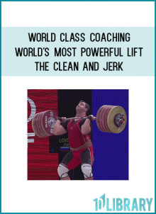 The Olympic sport of weightlifting consists of two events, the Snatch and the Clean and Jerk. The second event is the Clean and Jerk.