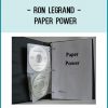 Ron Legrand - Paper Power at Tenlibrary.com