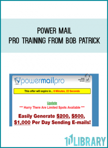 Power Mail Pro Training from Bob Patrick at Midlibrary.com