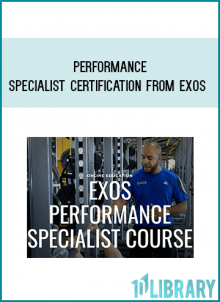 Performance Specialist Certification from Exos AT Midlibrary.com