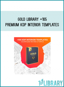 Gold Library +105 Premium KDP Interior Templates AT Midlibrary.com