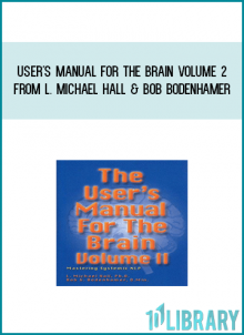 User's Manual For The Brain Volume 2 from L. Michael Hall & Bob Bodenhamer at Midlibrary.com