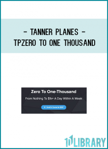 In this course you will be taken through the process of me, Tanner Planes, taking a drop-shipping store from nothing to over a thousand dollars a day.