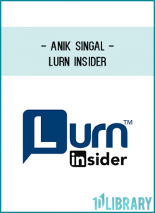 Anik Singal - Lurn Insider