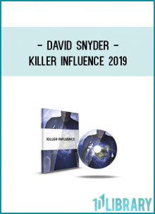 David Snyder in expanding your hypnotic and influence skills in ways you never before thought possible.