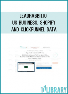 LEADRABBIT.IO - US Business. Shopify and ClickFunnel Data