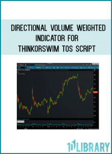 Directional Volume weighted Indicator for ThinkorSwim TOS Script