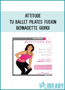 The follow-up to Bernadette Giorgi's acclaimed ''Attitude Workout''. The Attitude ballet Pilates classes have become a popular workout for anyone looking to improve their balance, coordination, posture, and grace. The Attitude Tu DVD is the next step on your journey. You'll get more challenging balance, more unique strength techniques using exercise bands, and more of our popular ball routines. You'll also get classic Pilates mat workouts with a ''just B'' touch! Attitude Tu is choreographed into five mini workouts and the mat work is in four segments for a total of approximately 75 minutes of segments PLUS pre-mixes to give you limitless training options! You ll also get two bonus tutorial sections covering ballet & mat basics! Equipment needed: resistance bands, 2 lb. weights, mat