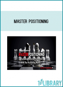 My new MASTER COURSE in Positioning is uniquely created for agencies, brand owners, consultants and marketers in every niche.