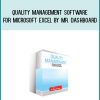 Quality Management Software for Microsoft Excel by Mr. Dashboard at Midlibrary.com