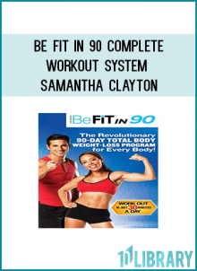 The BeFit in 90 Program contains everything you need to help shed pounds and transform your body in just 90 days! This total body cross-training system offers unique daily 35-minute workouts that get progressively more challenging every month. Fitness experts Samantha Clayton and Garret Amerine will guide you through a mix of strength, cardio, flexibility, yoga and power drills to help you reach your ultimate fitness goals. This set also includes a diet and workout journal that will help you track your daily progress, a workout calendar that makes it easy to know exactly which workouts to do each day, and fit tips from our expert trainers to help you stay motivated and energized.