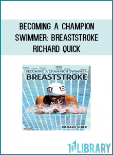 Richard Quick's key to swimming championship breaststroke is to swim a stroke that is "forward focused." Utilizing younger swimmers as his demonstrators, Quick's initial focus is that of establishing the proper balance and position of the body in the water, Quick thoroughly explains the full arm motion for the stroke. In addition, he shares drills and strategies that keep the pull in front of the shoulders and deliver a fast hand recover. His arm pull drills teach you to accelerate the body in a forward motion, rather than up and down. Quick then turns his attention to adding the kick to accelerate the body forward. He emphasizes positioning the knees to be in line with the body, rather than pulled up underneath the body--a common error with many breaststrokers. To assure a swimmer of achieving an efficient, rhythmical breaststroke, Quick reviews the full stroke emphasizing the proper timing of the pull, breath and kick. A segment detailing the breaststroke pull-out highlights a critical technique in becoming a champion breakstroker!