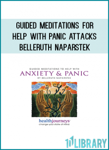 The Health Journeys guided meditation for panic attacks combines several highly effective, research proven approaches to treating panic attacks naturally. Belleruth Naparstek s soothing, trustworthy voice, scored to Steven Mark Kohn s deeply calming, immersive music, guides listeners in brief exercises of conscious breathing, mantra meditation and progressive body scanning, for quick access to a relaxed state. And repeated listening to the 18-minute track of guided imagery for panic attacks, instills a sense of mastery and control to dramatically reduce the frequency and intensity of panic attacks, disruptive anxiety, and even phobias. Positive affirmations use a briefer version of the same healing images and ideas, to play on the go or even while driving. These 5 versatile tracks of panic attack meditation can be used separately or together, in any sequence and in any combination. Research shows that 20 minutes a day of any of this content, 5 days a week, for 6 weeks, will reduce symptoms and provide a natural treatment for panic attacks. Continued use can even help forestall future episodes of panic. For some, this guided meditation for panic attacks has reduced the need for medication; and in some instances, has even replaced it