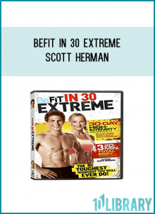 Designed to transform your body with high-intensity, metabolic conditioning, BEFIT IN 30 EXTREME focuses on power, agility, and strength to burn fat and build lean, toned muscle. Expert trainers Scott Herman and Susan Becraft will guide you through all three full- body workouts for an incredible 30-day challenge. With everything from supercharged cardio and power sculpting, to calisthenic circuits and core conditioning, this complete system has everything needed to keep your body challenged- and with challenge comes change, so begin your transformation today!
