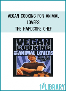 The Hardcore Chef proves you don't have to chow on rabbit food, max out your credit card at high-priced health food stores, or spend all day cooking elaborate meals from scratch just because you love animals! Friend of cows and chickens, enemy of corporate greed, the Hardcore Chef leads you down the path of culinary enlightenment with centuries old vegan recipes like Hail Seitan and Eviction-Sloppy Joe (for when your roommate spends your rent money on heroin). With support from his favorite hardcore-punk vegan bands, the Hardcore Chef demonstrates how tasty food can be when it's fast, cheap, and cruelty free.