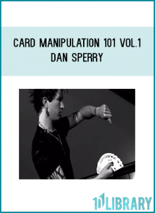 Dan Sperry, student of the Chavez Course in Magic, is known for his wacky and off-the-wall style of magic. With card manipulation as his specialty, he brings you the first of three volumes on the art.