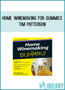 It's estimated that one million North Americans make their own wine. Relatively inexpensive to make (a homemade bottle costs from $2 to $4), a bottle with your own label (and grapes) is a fantasy even someone with modest aspirations can fulfill. Author Tim Patterson, an award-winning home winemaker, shows how it's possible for anyone to create a great wine. In Home Winemaking For Dummies, he discusses the art of winemaking from grape to bottle, including how to get the best grapes (and figure out how many you need); determine what equipment is required; select the right yeast and figure out if any other additives are needed; and store, age, and test wine. With detailed tips on creating many varieties -- from bold reds and demure whites to enchanting rosés and delightful sparkling wines -- this guide is your ultimate winemaking resource.