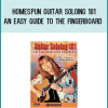 Even novice guitarists can start playing melodies and improvising lead parts with this beginner's method