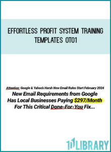 Effortless Profit System Training Templates OTO1